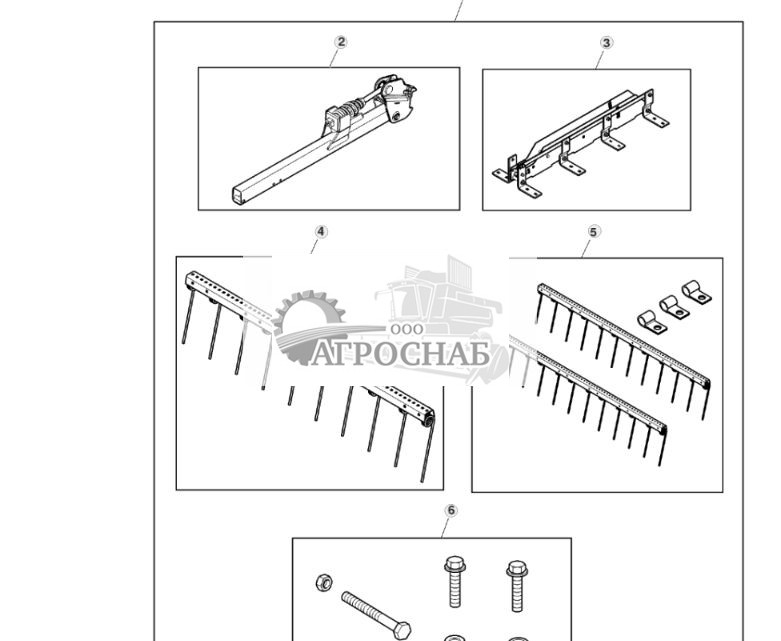 Навесное оборудование, зубовая борона, 3-планочная спиральная, 25 футов 3 дюйма - ST757024 142.jpg